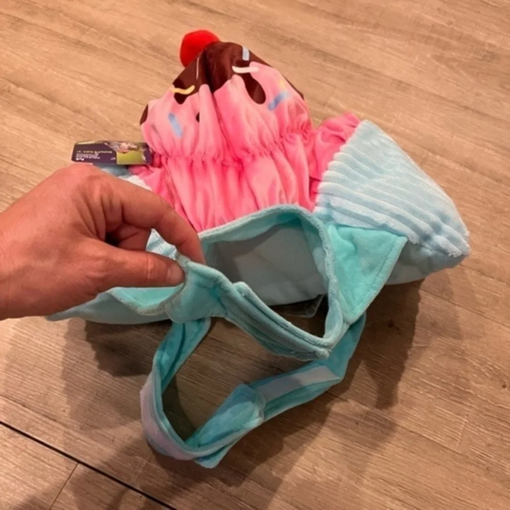 NWT Bootique Pet Costume Drizzled Delight Small Ice Cream Sundae